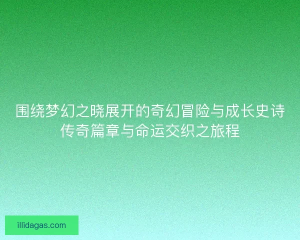 围绕梦幻之晓展开的奇幻冒险与成长史诗传奇篇章与命运交织之旅程